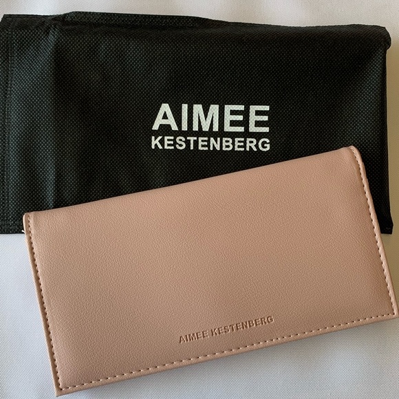 Aimee Kestenberg Pink Leather Wallet - Picture 2 of 4
